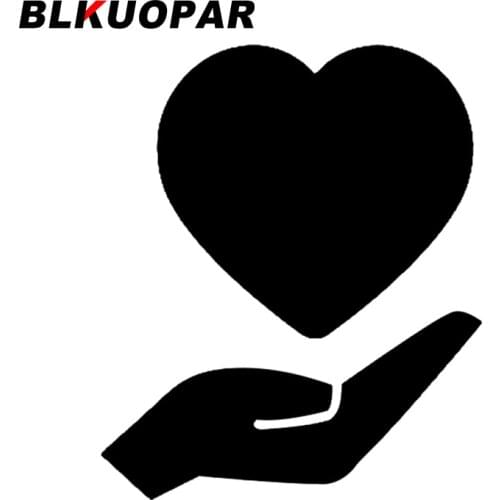 BLKUOPAR for Vivid Heart Hand Feel Love Car Stickers Scratch-Proof Creative Decals Fashionable Windshield Refrigerator Decor