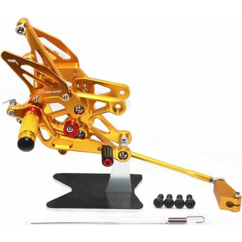 CNC Adjustable Footrests Foot Pegs Rider Rearset Footrest Foot Rest For Yamaha YZF R1 2007 2008