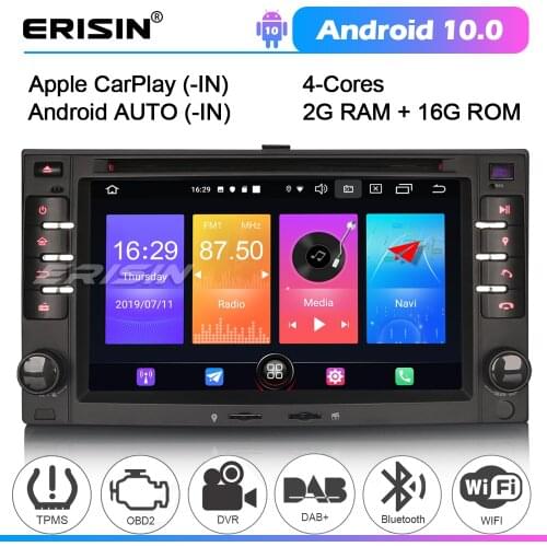 ERISIN 2732 Android 10.0 Car Stereo Autoradio for Kia Rio Sorento Cerato Sportage DAB+ 4G WIFI DVB GPS SatNav Carplay Bluetooth