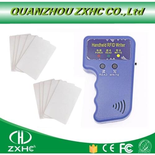 Handheld ID Cards 125KHz RFID Copier Reader Writer Duplicator Used for T5577 EM4305 Copy cards or keyfobs tag
