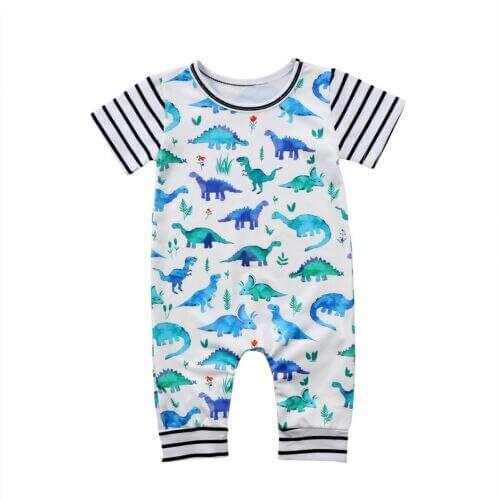 Cartoon Newborn Infant Baby Boy Romper Jumpsuit Summer Clothes