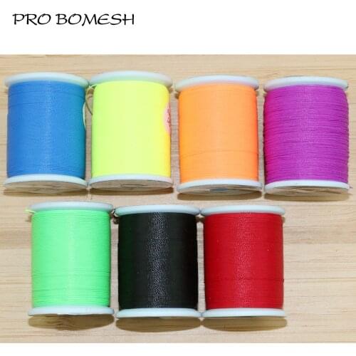 PROBOMESH 50M Rod Guide Tying Thread 150D Braided wire Polyester Fiber Material Guide Ring Fasten Line Rod DIY Build Accessory