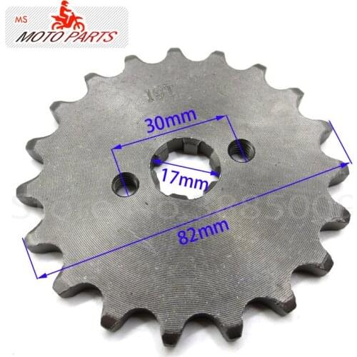 420 19 T Tooth 17mm Front Engine Sprocket for SDG YCF GPX SSR Dirt Pit Bike ATV Quad Go Kart Moped Scooter Motorcycle Motorbike