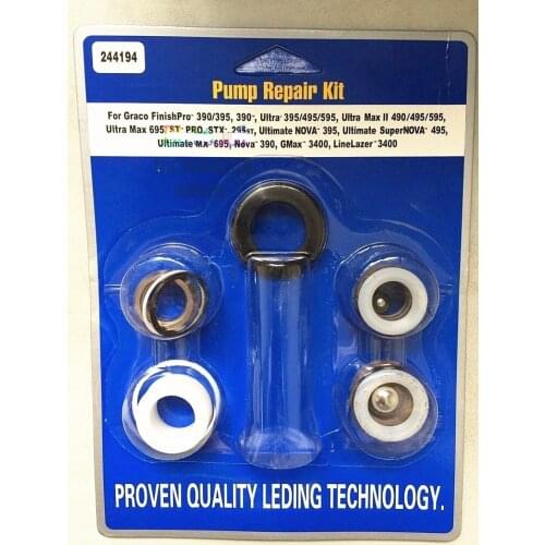 Aftermarket pump repair kit For 390 395 490 495 595 airless sprayer spare parts 244194 244-194 high quality