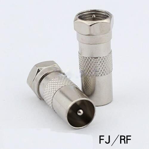 RF adapter F inch plug RF male thread F plug turn 9.5 public satellite set-top box adapter