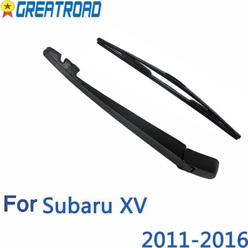 Wiper 12" Rear Wiper Blade Arm Set Kit For Subaru XV 2011 2012 2013 2014 2015 2016 Windshield Windscreen