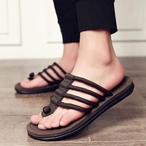 Summer Flip Flop Men Soft Massage Shoes Man Comfortable Indoor Slippers Beach Mens Sandal Men Fashion Casual Flats Chanclas C27