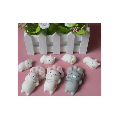 1pc Mochi Squishy Cat Claw Healing Toy Kawaii Soft Squeeze Abreact Fun Joke Gift