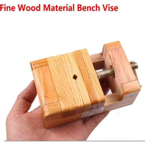 Deal Wood Material Bench Vise Jaw Vice Clamp Of 75MM Width Vise Wood Material To Protect Your DIY Items
