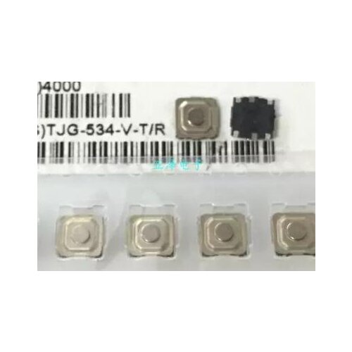 TJG-534-V-T/R SMD Tact Switch 5.2*5.2*1.5 Foot Cover 4-pin