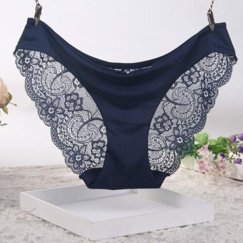 DENNYLITER Women Sexy Lace Panties Seamless Panty Briefs Underwear Women Intimates Breathable Pants Lady Panties Lace Lingerie