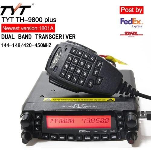 TYT TH-9800 Plus Mobile Radio 1806A Version Quad Band Transceiver TH9800 Walkie Talkie Car Truck Radio Repeater Scrambler