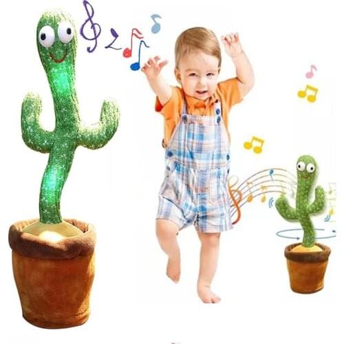 Cactus Decoration Electronic Dancing Cactus Singing And Dancing Plush Cute Dancing Cactus Early Childhood Music Toy For Children