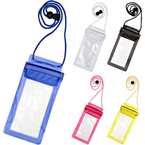 Universal Waterproof Mobile Phone Case for iPhone 6 Plus Clear Sealed Underwater All Cell Phone Swimming Pouch Cover Waterproof