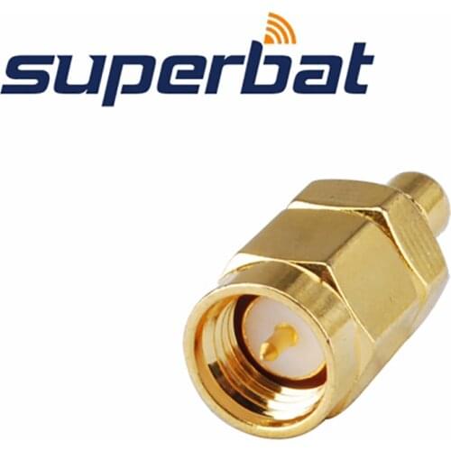 Superbat Aerial Connector for DAB Radio with RP-SMA Jack ( male pin) to RP-SMB Female ( male pin) Connector