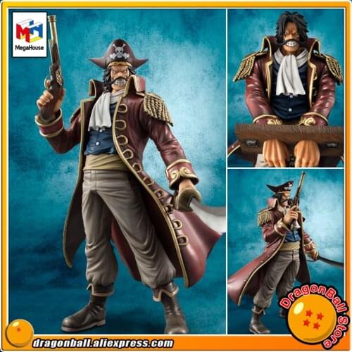 Japan Anime "One Piece" Original MegaHouse Excellent Model Portrait Of Pirates / P.O.P DX Collection Figure - Gol.D.Roger