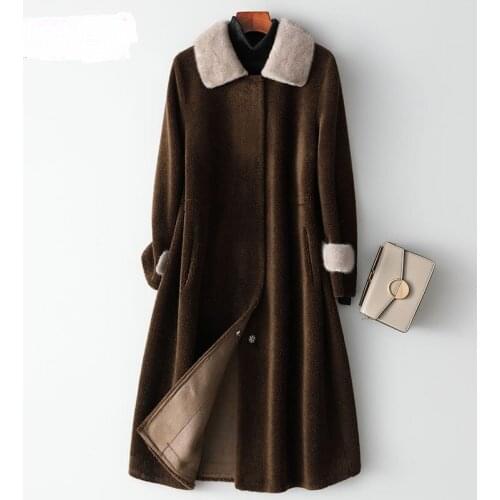 YOLANFAIRY Fur Coats With Collar