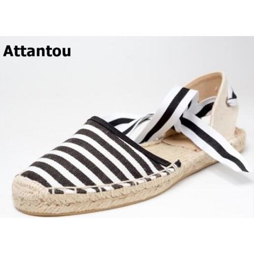 Women Flats Breathable Ladies Shoes Hemp Bottom Spring embroidery Casual loafers Slip on Women Shoes Causal Shoes woman