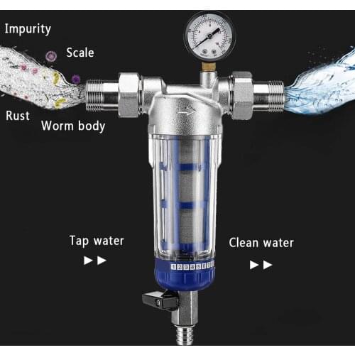 1'' To 3/4'' Pre-filter Central Whole House Large Flow Water Purifier Descaling Tap Water Household Water Purifier