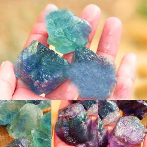 1 Pcs Natural Color Fluorite Tumbled Healing Reiki Gemstone Decor Specimen Obelisk Stone Home Collection Rough Mineral H2C0