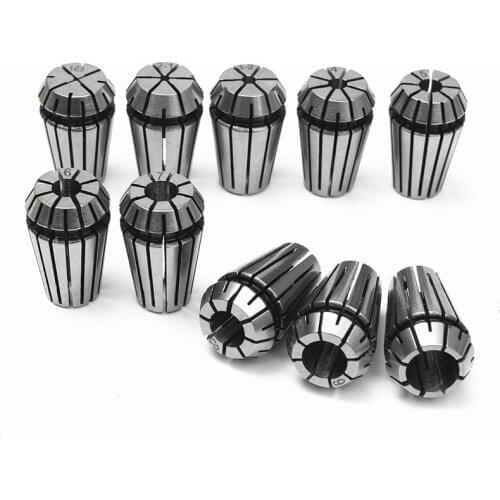 1pc High Precision ER16 1-10MM 1/8" 1/4" Spring Collet CNC Milling Lathe Tool Engraving Machine Spring Collet Chuck ER16 Nut