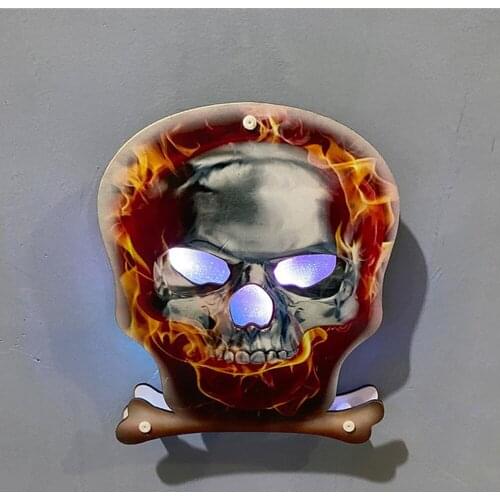 2020 Halloween Decor Led Lights Ghost Festival Ornament Spider Bat Pumpkin Ghost Skull Styling Lamp Night Light Party Decoration