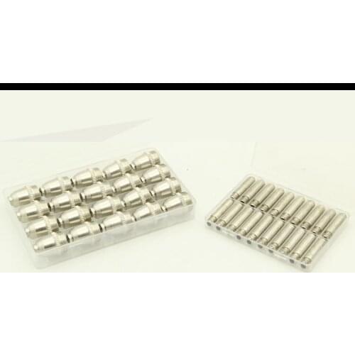 40pcs Plasma cutting machine accessories LGK/AG60 electrode nozzle SG55 WSD-60P P60 AG60 plasma cutting nozzle