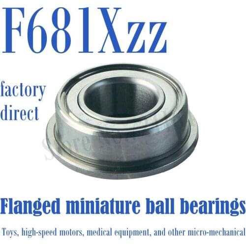 50PCS Free Shipping F681XZZ Flanged bearing LF415ZZ FAX1.5ZZ FLW68/1.5 ZZA F68/1.5-2Z ULKZ154 1.5*4*2mm Miniature Ball Bearings