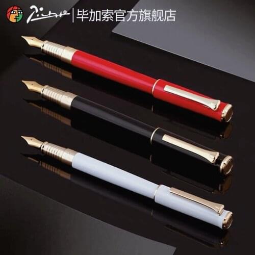 Picasso 988 Iraurita Fountain Pen Full metal Golden Clip luxury ink pens Caneta Stationery Office supplies 1014