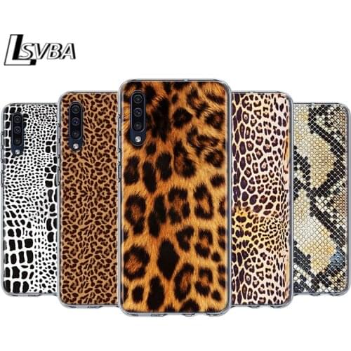 2018 Leopard print For Samsung Galaxy A90 A80 A70 A60 A50 A40 A30 A32 A52 A72 A02S A2 A20S A20E A10S A10E A10 Phone Case