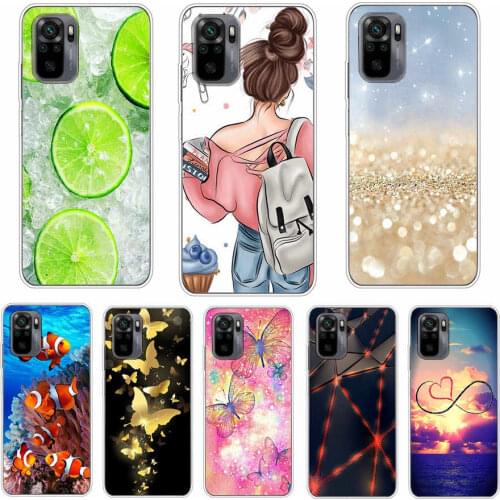 For Xiaomi Redmi Note 10 Case 4G cover For Redmi Note 10 Pro Global Version Phone back Cover redmi Note 10s Bumper Etui Funda