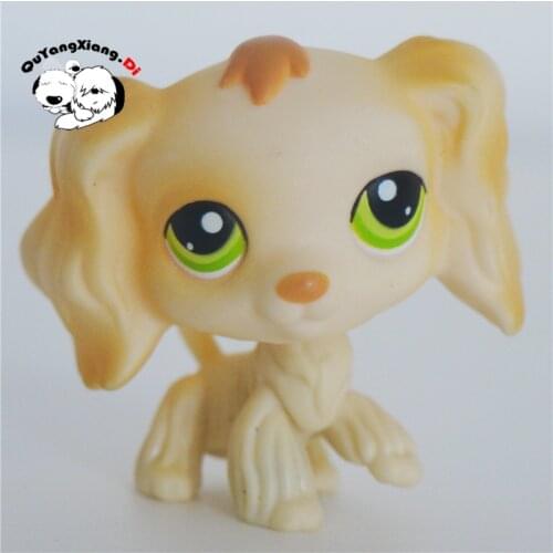 CWG084 Pet Shop Animal Pale yellow Puppy dog action Figure cute puppy