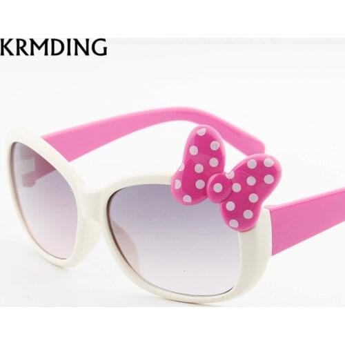 KRMDING 2019 kids Girls Princess Sunglasses Hot Fashion Boys Girls Baby Sun Beach Childrens Goggles UV400 Glasses Accessories