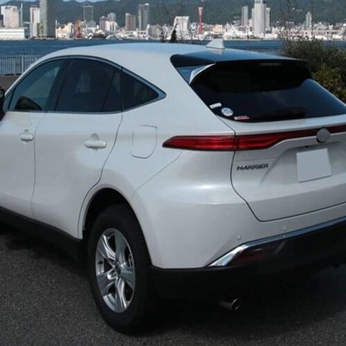 For Toyota Harrier Venza 2020 2021 Chrome Rear Window Spoiler Side Wing Triangle Cover Trim Molding Garnish Accessories