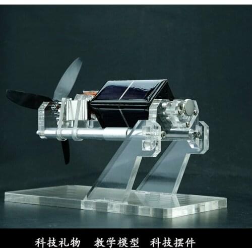 Double Blades Magnetic Levitation Solar Motor Biaxial Design DIY