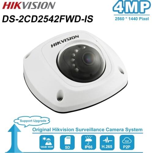 Hikvision DS-2CD2542FWD-IS 4MP Fixed Lens WDR Dome Network POE IP Camera Weatherproof IP67 H.264+ Night Vision IR 10M