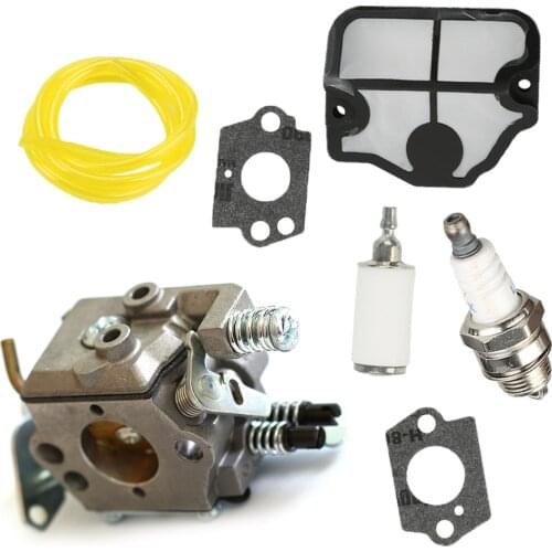 Carburetor With Gaskets Air Filter Fuel Filter Fuel Line For Husqvarna 36 41 136 137 141 142 Chainsaw / Zama C1Q-W29E Carb
