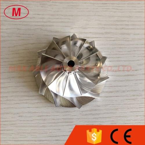 GT3576 11+0 blades 58.00/76.13mm turbo Milling/aluminum 2618/billet compressor wheel for racing
