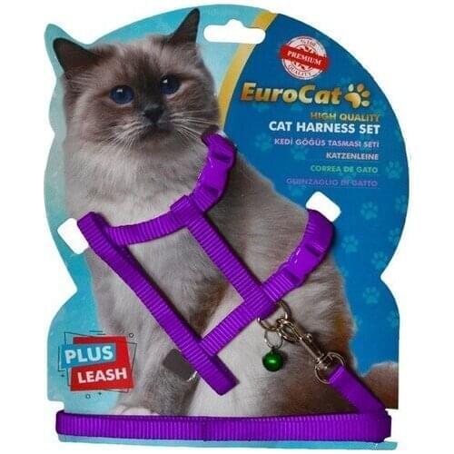 Eurocat Cat Chest Collar Straight Purple 400041143