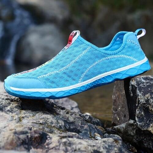 Large size summer trainers male running shoes man sneakers sports shoes women sport shoes men blue training basket fitness E-231