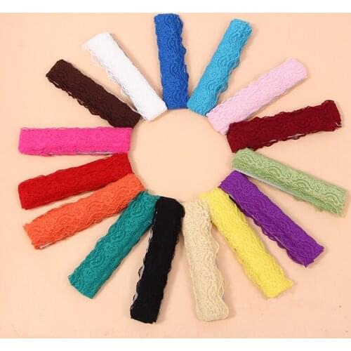 Spandex Lace Ribbon Stretch Lace Ribbon Tape Accessories For Sewing Dress Handmade Work Material TJ1206