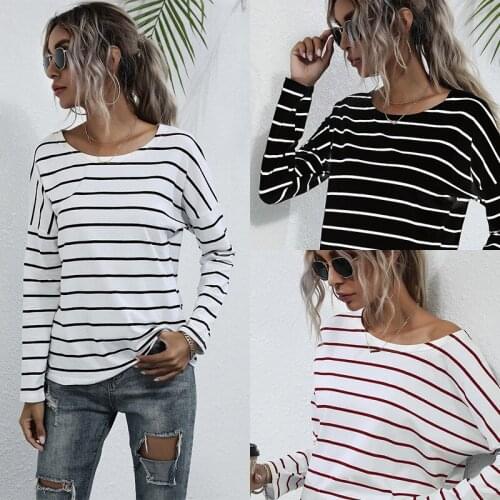 Liser Womens Striped T-shirts