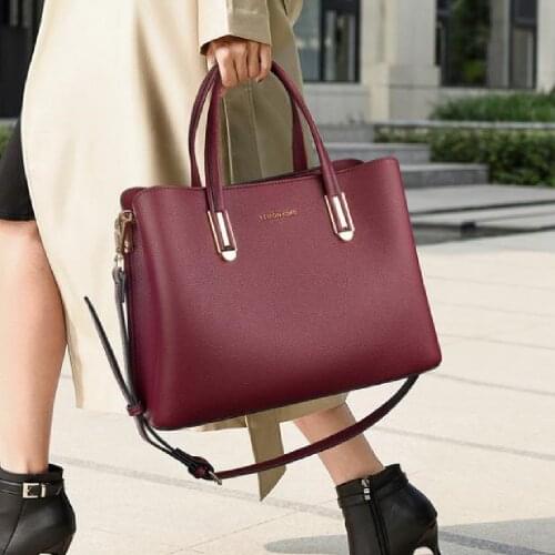 Fashionable Handbag New Style Large Capacity Versatile Shoulder Crossbody Bag Casual Contracted Atmosphere Delicate Handbag