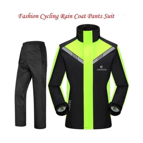 Fashion Super Waterproof Rain Suit Hooded Motorcycle Raincoat para moto impermeable motociclista Rain Coat motocicleta jaquetas