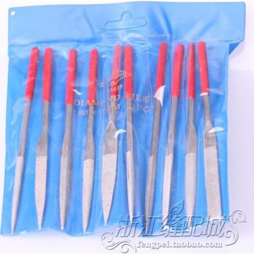 Diamond File Suit 10PCS Assorted Alloy Rasp Alloy Steel Setback Setback Rasp Shaping ( L Size )
