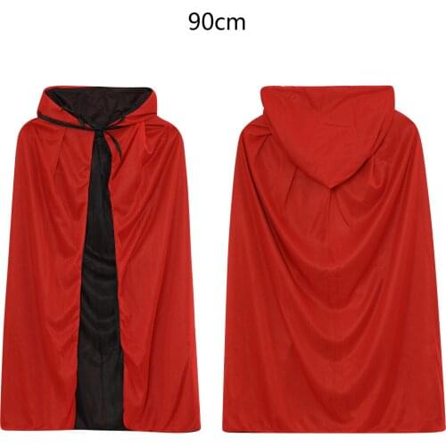 Halloween Cloak Costume Double-sided Cloak Vampire Role-playing Costume Decoration Stand Collar Hoodie