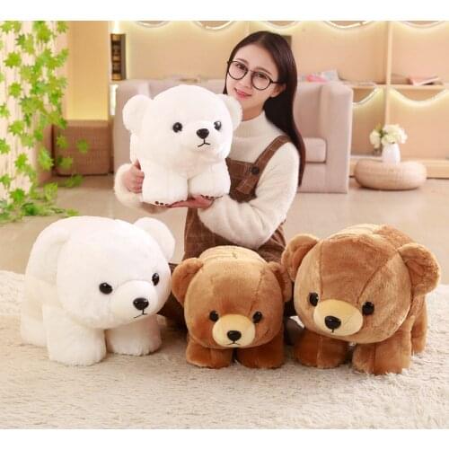 New 40cm Plush Polar Bear Sweet Cute Lovely Stuffed Toys for Girls Birthday Christmas Gift Baby Doll
