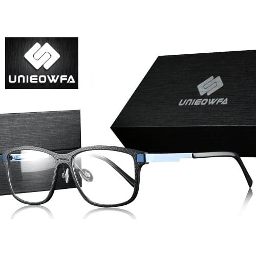 Carbon Fiber Prescription Glasses Frame Men Myopia Optical Eyeglasses Full Frame Clear Transparent Spectacles Eyewear Frame New
