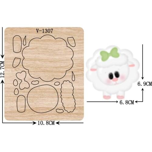 New sheep wooden dies cutting dies for scrapbooking /Multiple sizes /V-1307