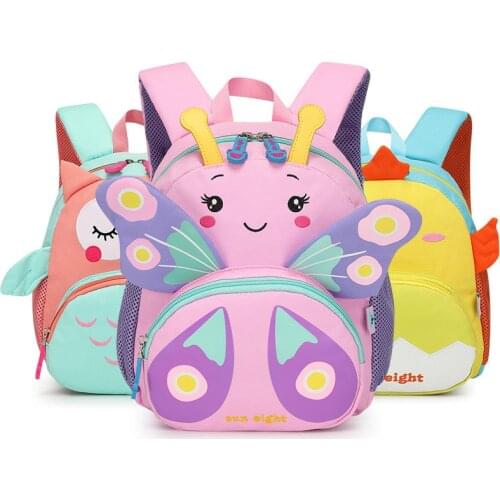New Fashion Creative 3D Cartoon Animas Backpacks Kindergarten Schoolbag Kids Bookbag Children School Bags Girls Boys Backpacks
